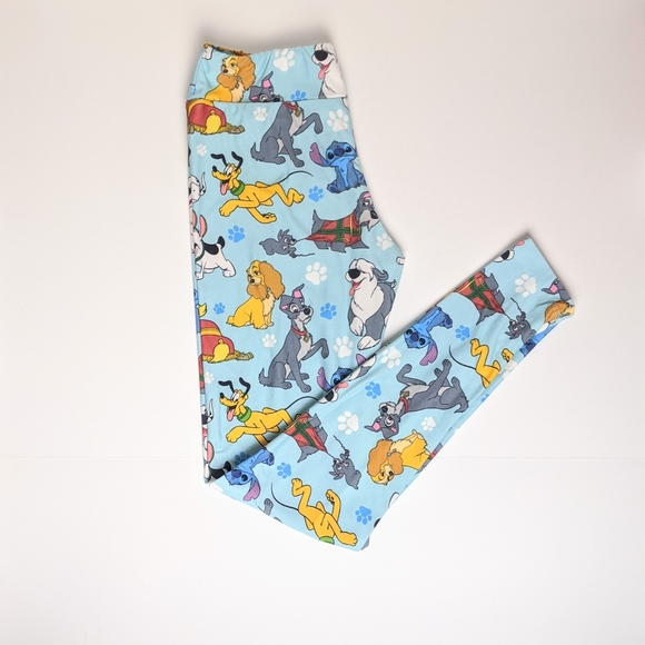 Disney Parks Soft Disney Dogs Leggings Size Small - Picture 1 of 5